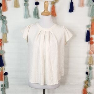 L'Agence Textured Embossed Silk Blouse